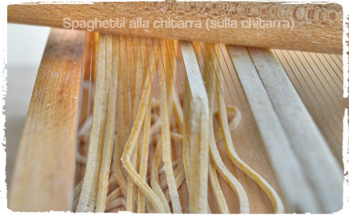 Making "Spaghetti alla chitarra"...